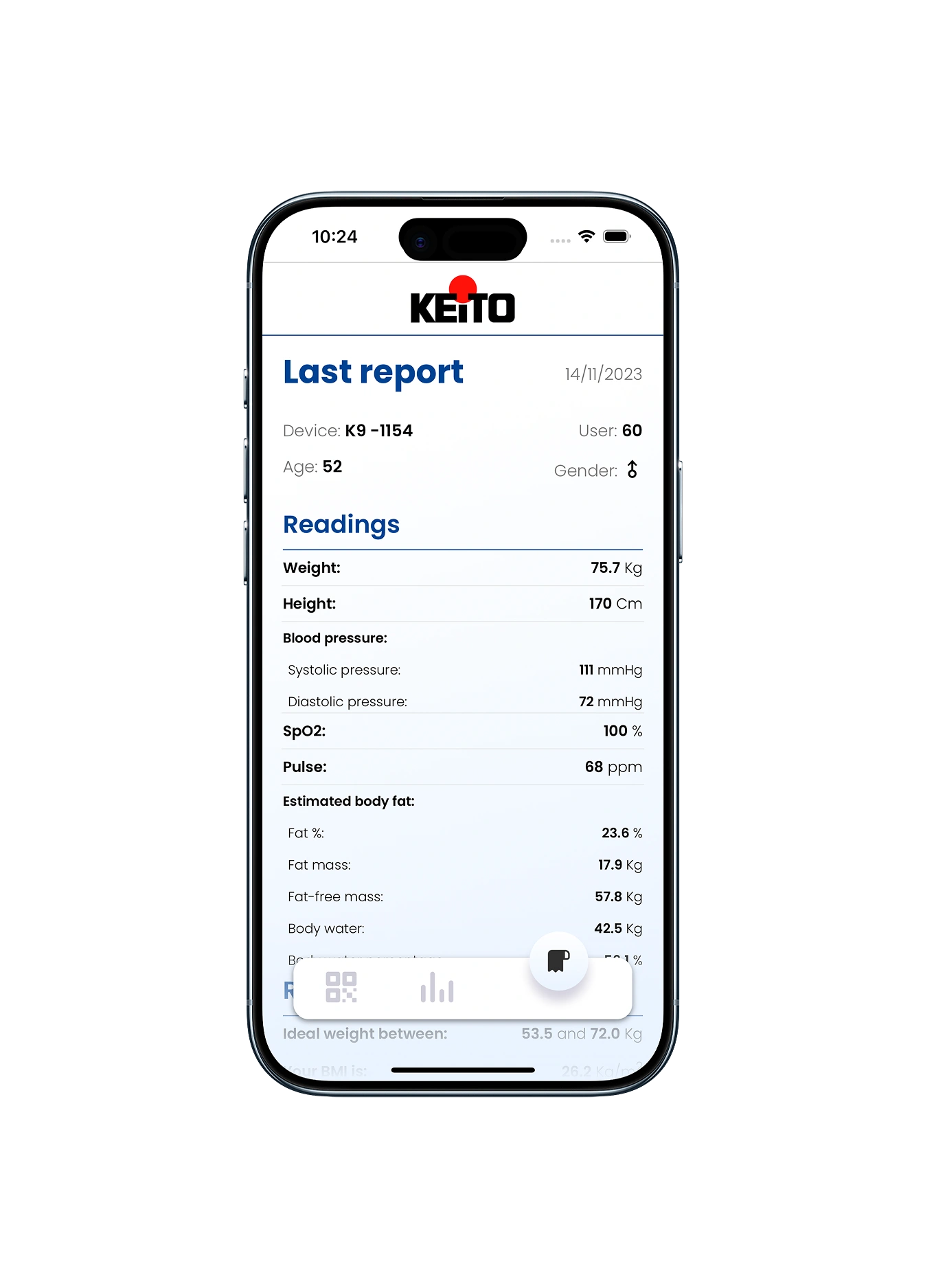 Keito eHealth - Pantalla 4